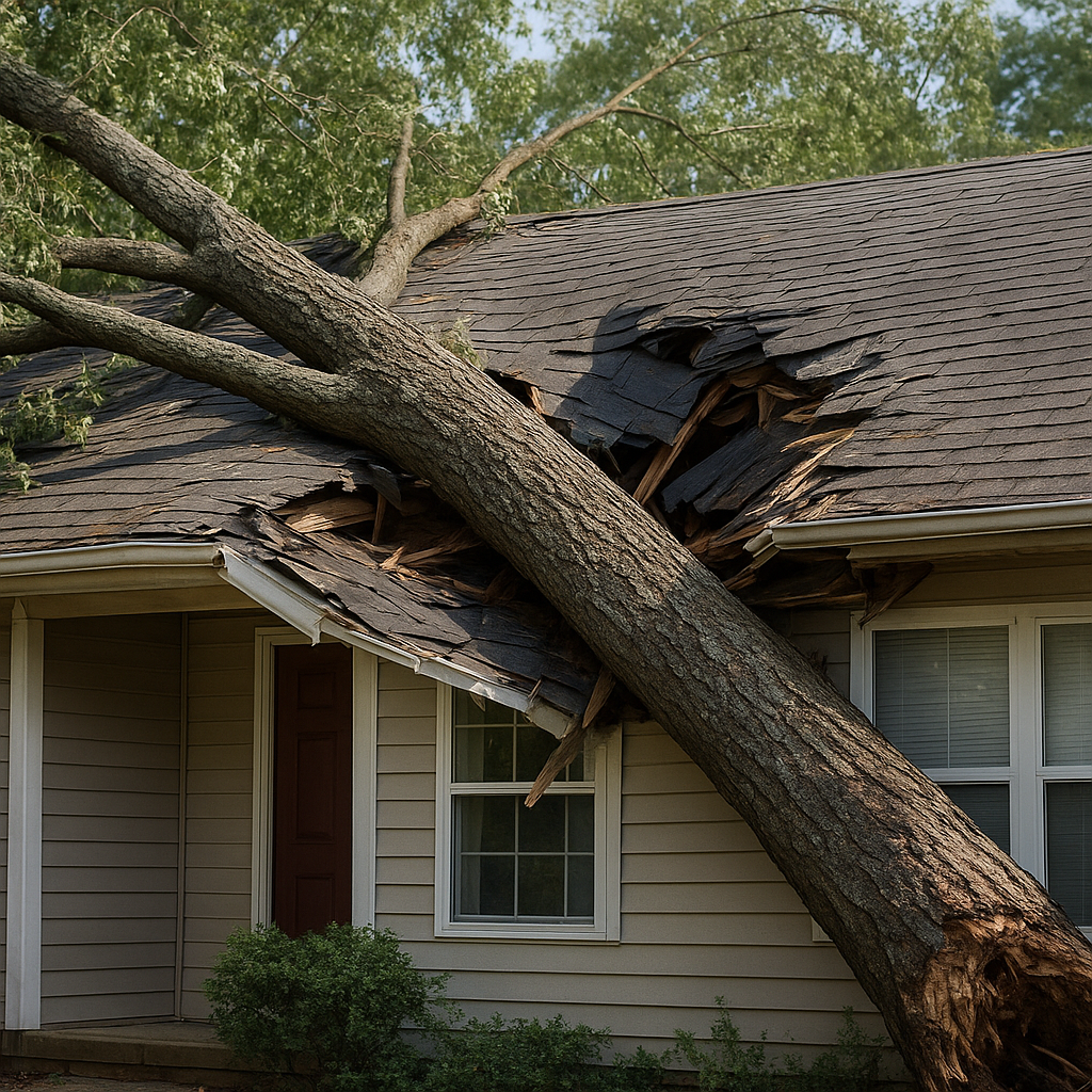 What to Do If a Tree Falls on Your House